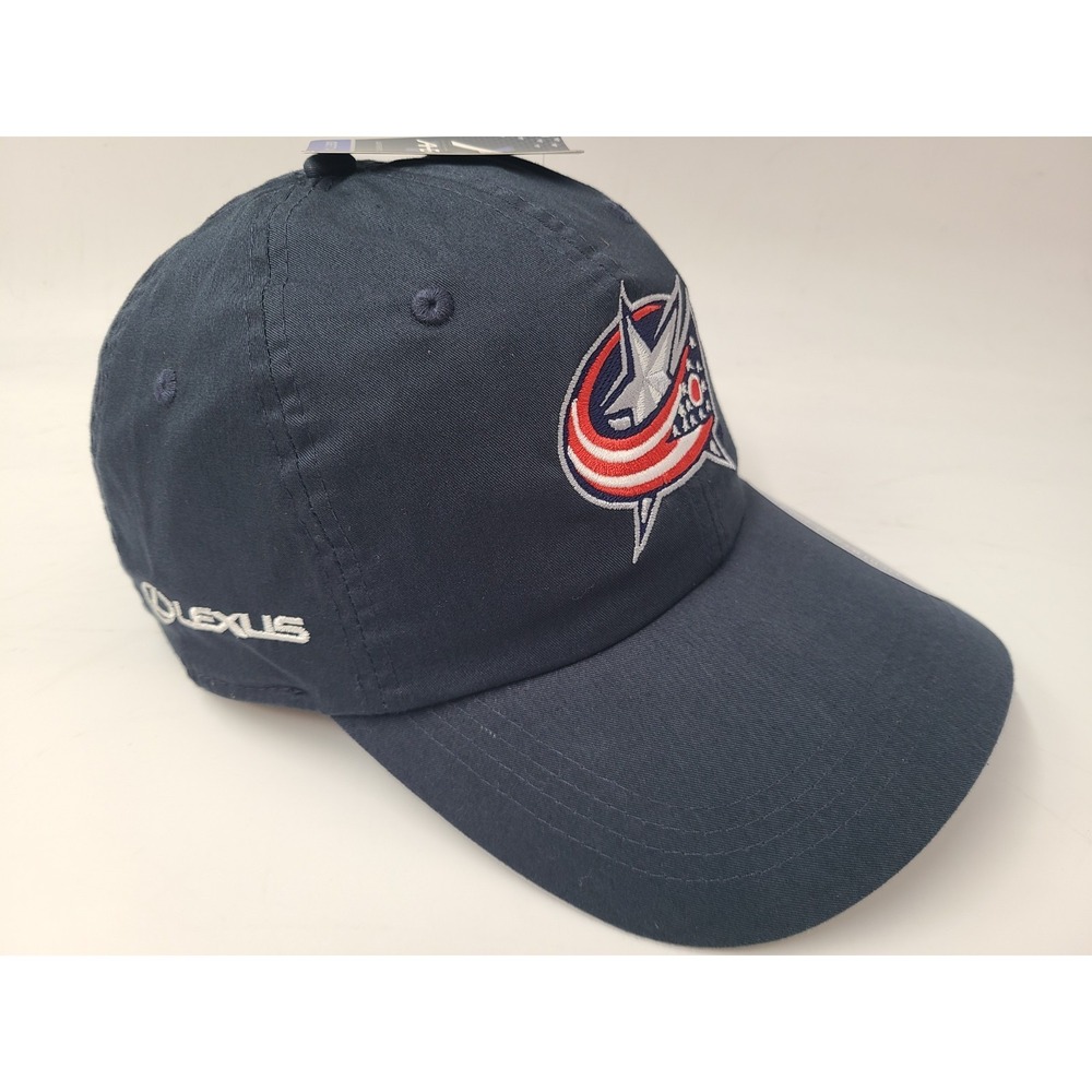 Columbus Blue Jackets Lexus Ahead Adjustable Hat Cap Men Women NHL Hockey Blue